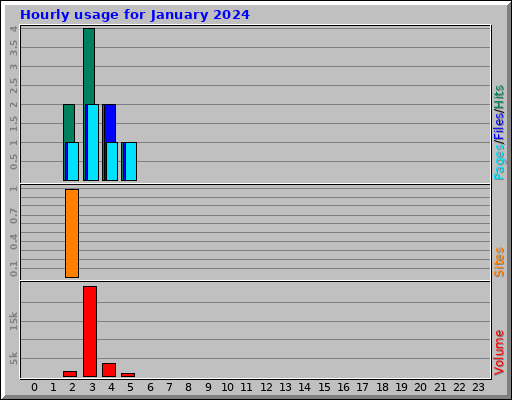 Hourly usage for January 2024 Hourly usage for January 2024